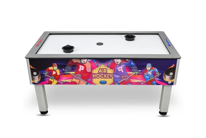 air hockey masası geniş model renkli kasa