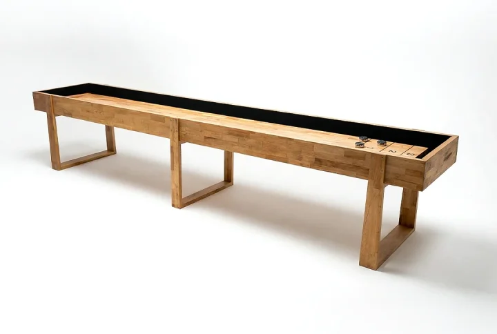 shuffleboard masa oyunu minimal tasarım